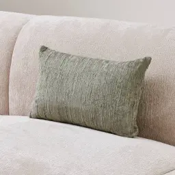 Sage Green Chenille Fabric Cushion 30x50