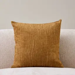 Canola Yellow Chenille Fabric Cushion 50x50