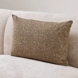 Mocha Brown Woven Fabric Cushion 40x60