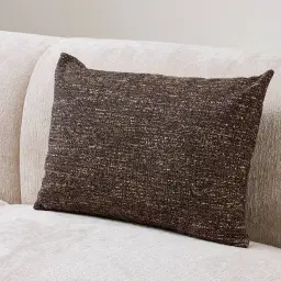 Cocoa Brown Woven Fabric Cushion 40x60
