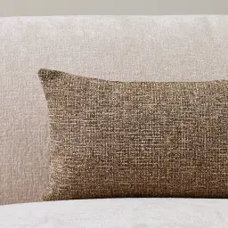 Mocha Brown Woven Fabric Cushion 30x50