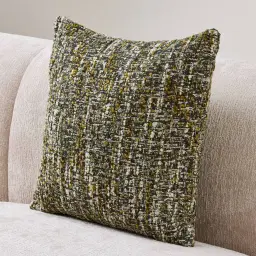 Fern Green Woven Fabric Cushion 50x50