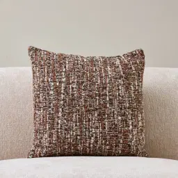 Auburn Red Woven Fabric Cushion 50x50