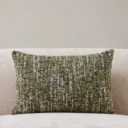 Fern Green Woven Fabric Cushion 40x60