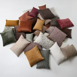 Auburn Red Woven Fabric Cushion 40x60