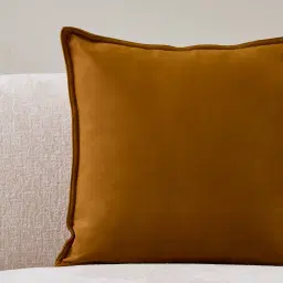 Velvet Mustard Velveteen Cushion 50x50