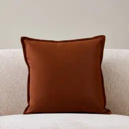 Copper Brown Velveteen Cushion 50x50