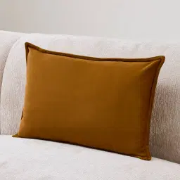 Velvet Mustard Velveteen Cushion 40x60
