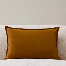 Velvet Mustard Velveteen Cushion 40x60