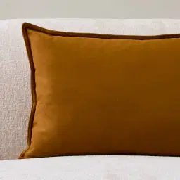 Velvet Mustard Velveteen Cushion 40x60