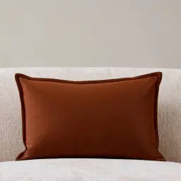 Copper Brown Velveteen Cushion 40x60