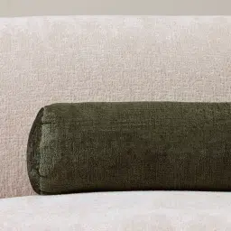 Green Chenille Fabric Bolster Cushion 60x20