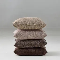 Belgian Chocolate Chenille Cushion 50x50