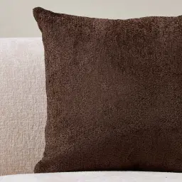 Belgian Chocolate Chenille Cushion 50x50