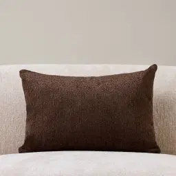 Belgian Chocolate Chenille Cushion 40x60