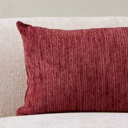 Bordeaux Red Chenille Fabric Cushion 40x60