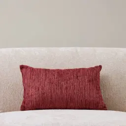 Bordeaux Red Chenille Fabric Cushion 30x50