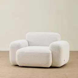 Capri Stone White Fabric Occasional Chair