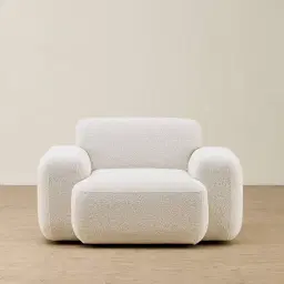 Capri Stone White Fabric Occasional Chair