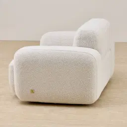 Capri Stone White Fabric Occasional Chair