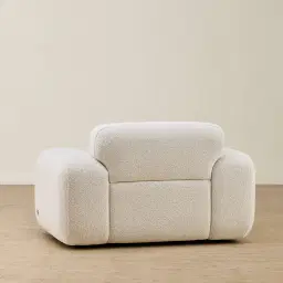Capri Stone White Fabric Occasional Chair