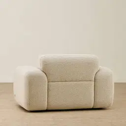 Capri Pearl Beige Fabric Occasional Chair
