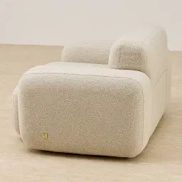 Capri Pearl Beige Fabric Occasional Chair