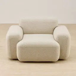 Capri Pearl Beige Fabric Occasional Chair