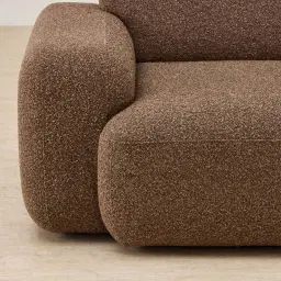 Capri Earth Brown Woven Fabric Occasional Chair