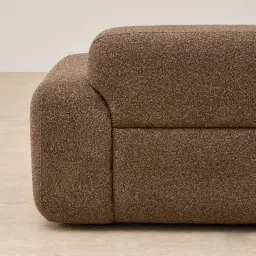 Capri Earth Brown Woven Fabric Occasional Chair