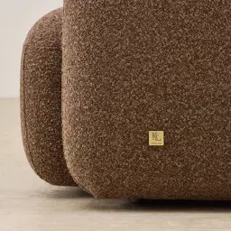 Capri Earth Brown Woven Fabric Occasional Chair