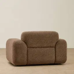 Capri Earth Brown Woven Fabric Occasional Chair