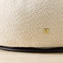 Marlowe Powder White Chenille Fabric Occasional Chair	