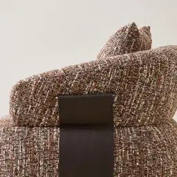 Velinor Auburn Red Woven Fabric Occasional Chair