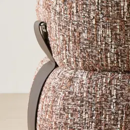 Velinor Auburn Red Woven Fabric Occasional Chair