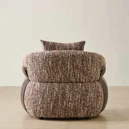 Velinor Auburn Red Woven Fabric Occasional Chair