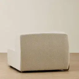 Calma Pearl Beige Fabric Left Arm Module