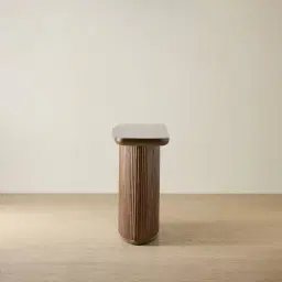 Terra Linea Amber Brown Ash Veneer Console Table