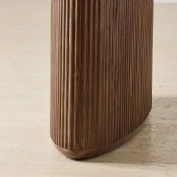 Terra Linea Amber Brown Ash Veneer Console Table