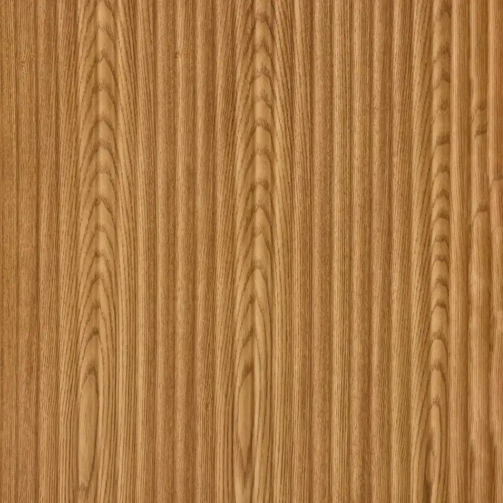 Terra Linea Light Ash Veneer Triangular Side Table