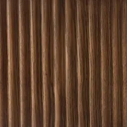 Terra Linea Amber Brown Ash Veneer Triangular Side Table