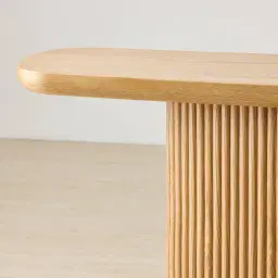 Terra Linea Light Brown Ash Veneer Console Table