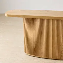 Terra Linea Light Brown Ash Veneer Console Table