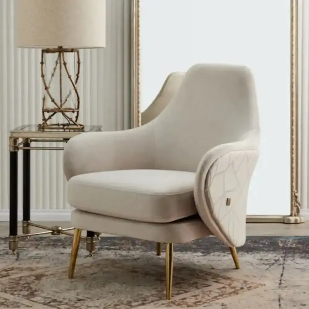 Cornelia Antique Champagne Gold Arched Mirror