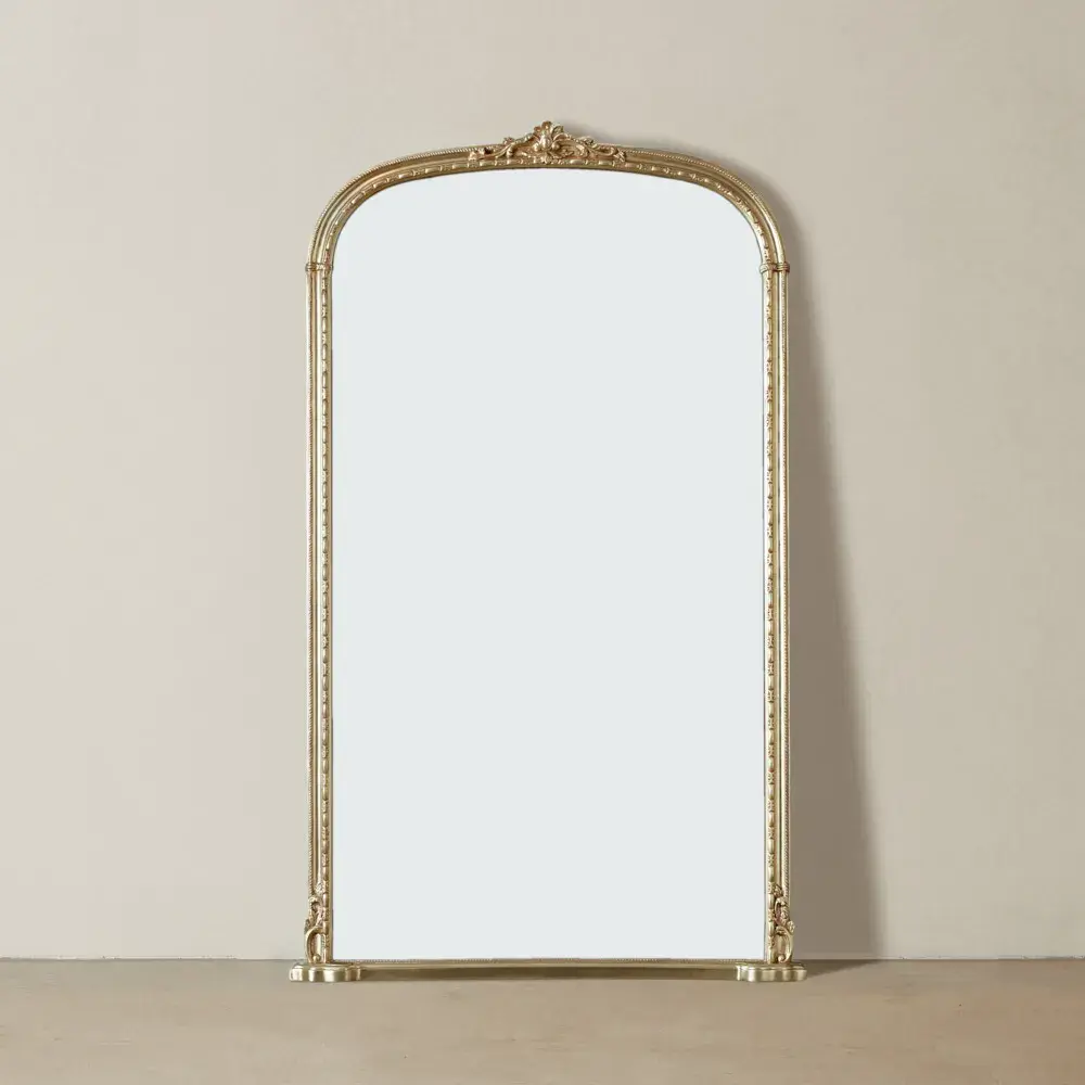 Cornelia Antique Champagne Gold Arched Mirror