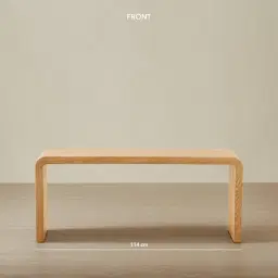 Reeves Light Ash Veneer Ottoman Table