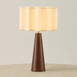 Margo Deep Brown Wooden Table Lamp