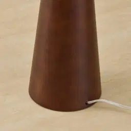 Margo Deep Brown Wooden Table Lamp