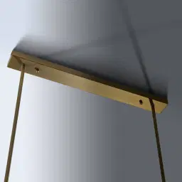 Bubble Transparent Chandelier - Brushed Brass