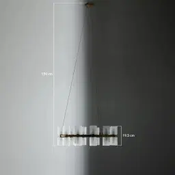Wilma Glass Chandelier 60cm